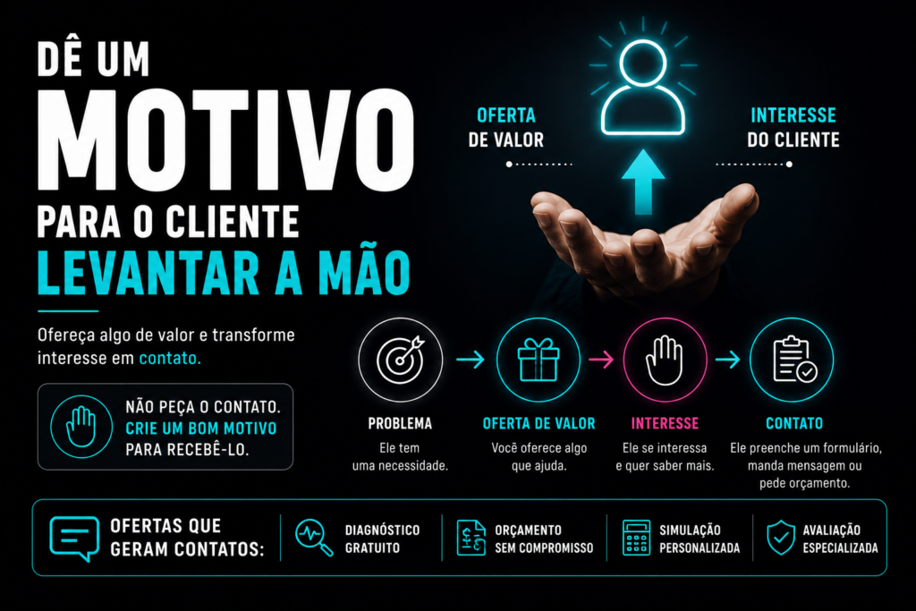 Oferta para geração de leads em pequenas empresas