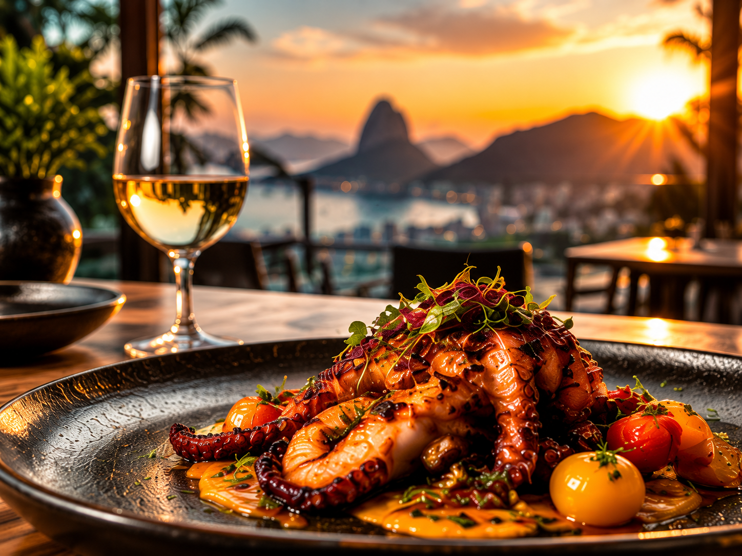 Experiência gastronômica em hotel no Rio de Janeiro representando marketing para hotéis
