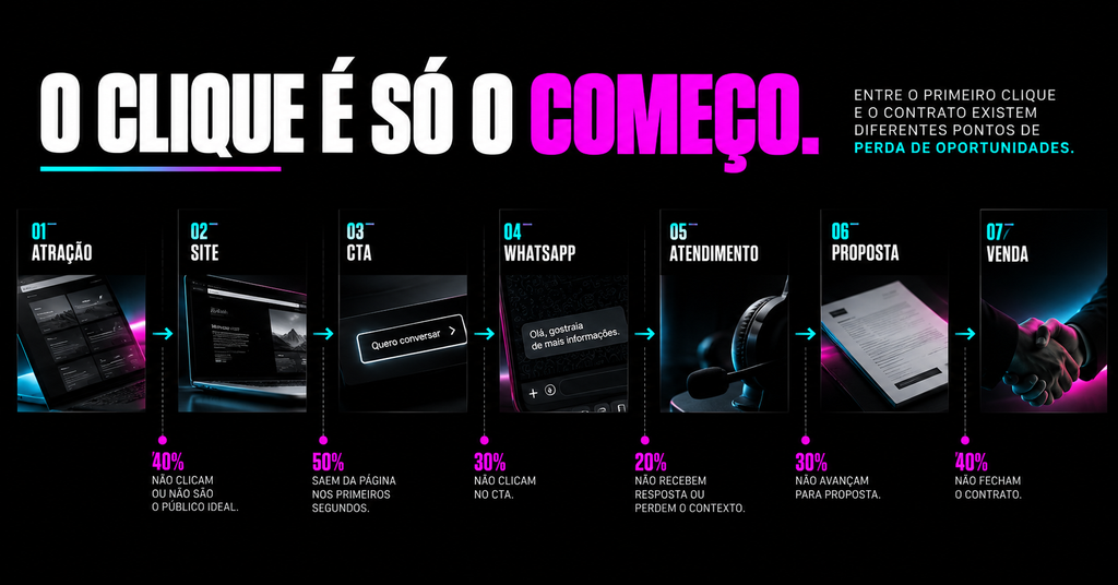 Jornada de marketing digital para PME da atração até a venda
