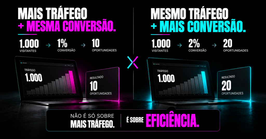 Relação entre tráfego e conversão no marketing digital para PME