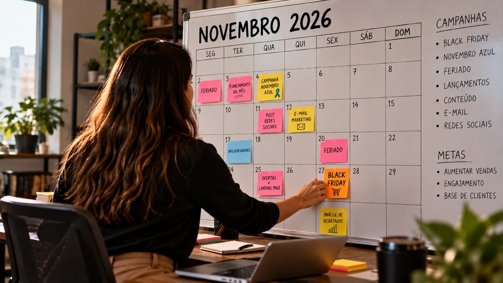 datas comemorativas de novembro no calendário de marketing