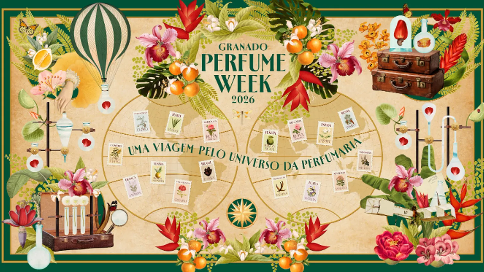 Evento proprietário: arte da Granado Perfume Week 2026