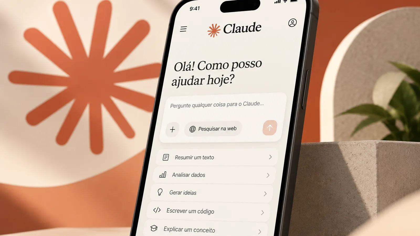 IPO da Anthropic: celular com o aplicativo do Claude, assistente de inteligência artificial da empresa