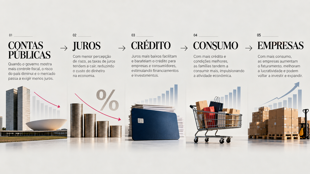 Relação entre juros, crédito, consumo e resultados das empresas