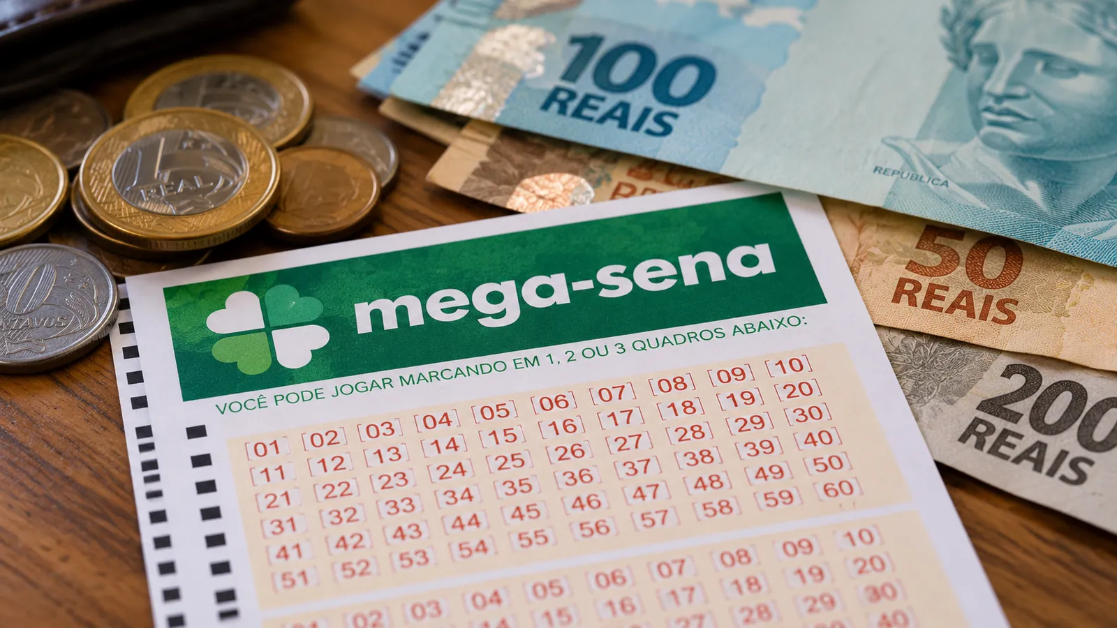 Mega-Sena 3080 volante e dinheiro