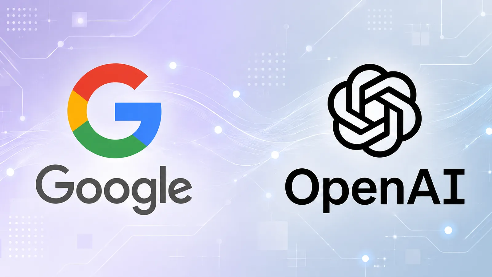 OpenAI no Google Cloud: logos do Google e da OpenAI lado a lado