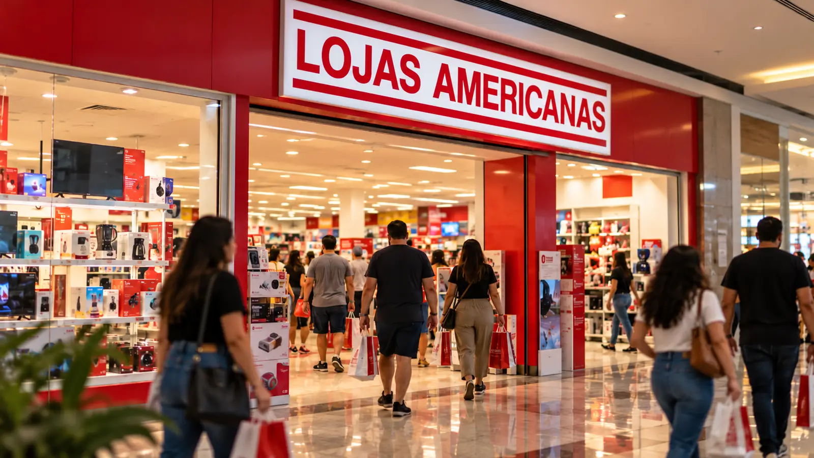 Recuperação judicial da Americanas chega ao fim com loja movimentada em shopping